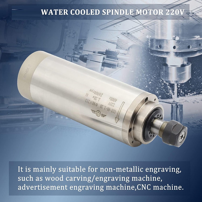 Er20 Collet Chuck Spindle Motor 220V - 2.2KW 1.5KW CNC Spindel Motor 220V