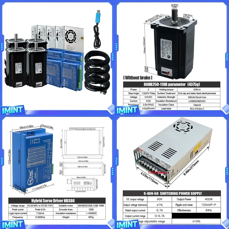 4-assige Nema 34 Closed Loop s - Hybrid Servo Driver Nema 34 8.5Nm recensie en prijs