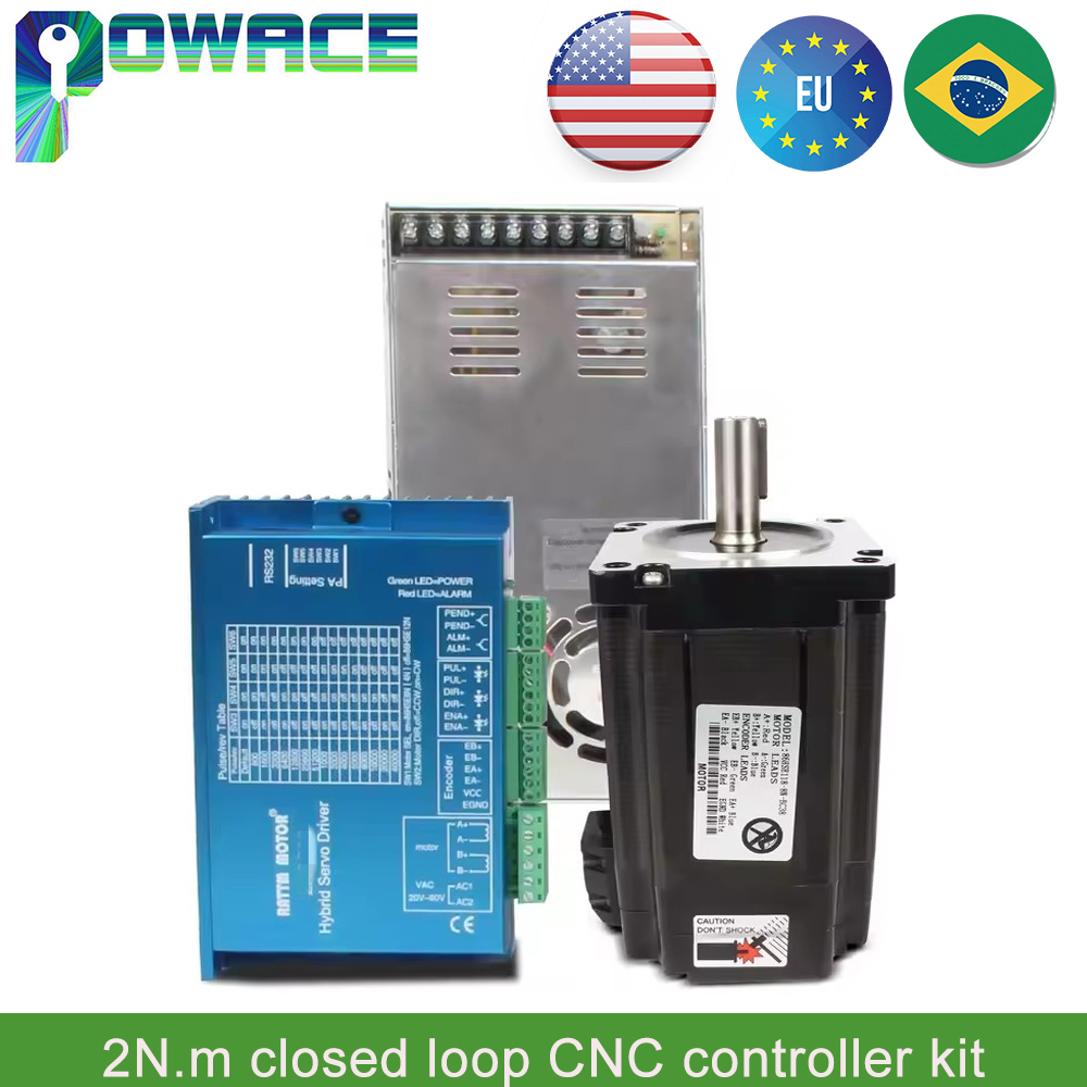 【EU】 2N.m Nema23 gesloten lus  - Nema 23 Closed Loop Stepper Motor Driver Kit recensie en prijs