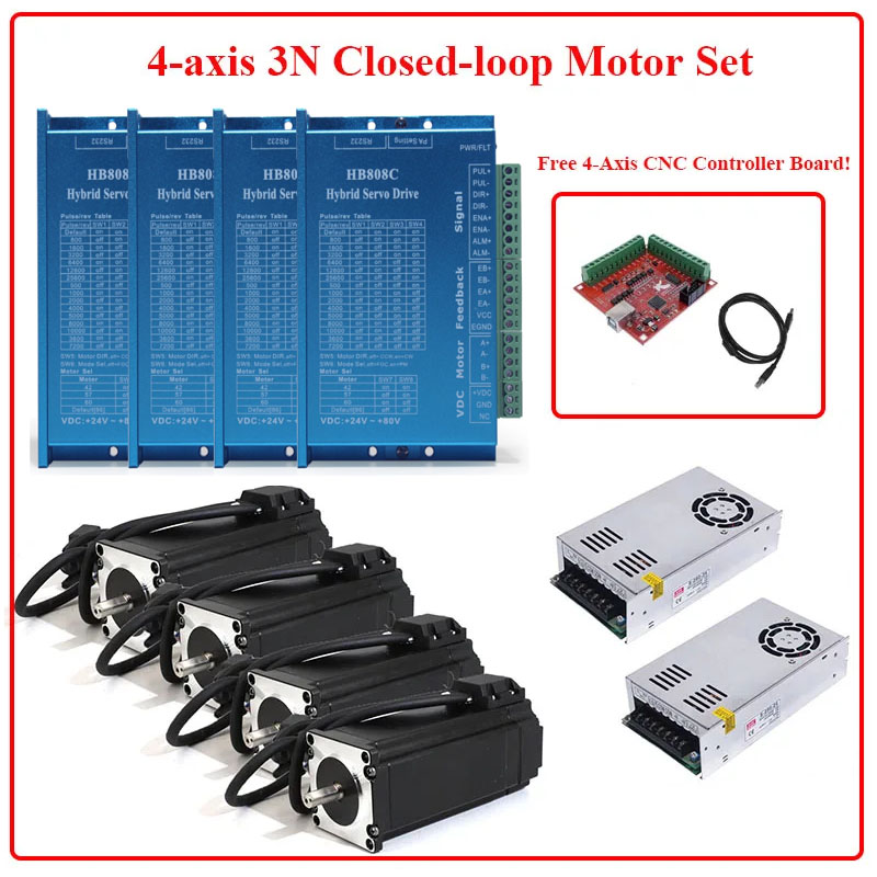4-assige Nema 23 Closed Loop s - Nema 23 Closed Loop Stepper Motor Driver Kit recensie en prijs