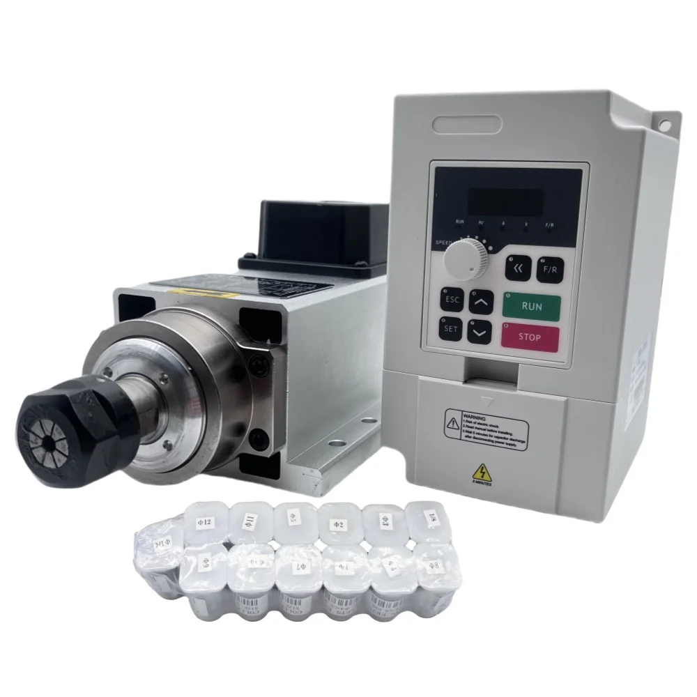 1,5KW ER11/ER20 110V/220V CNC  - Air Cooled 1.5Kw Spindle Motor Inverter 110V recensie en prijs